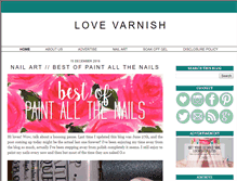 Tablet Screenshot of lovevarnish.com